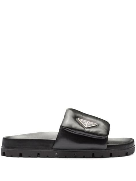 prada flip flop damen|farfetch Prada slides.